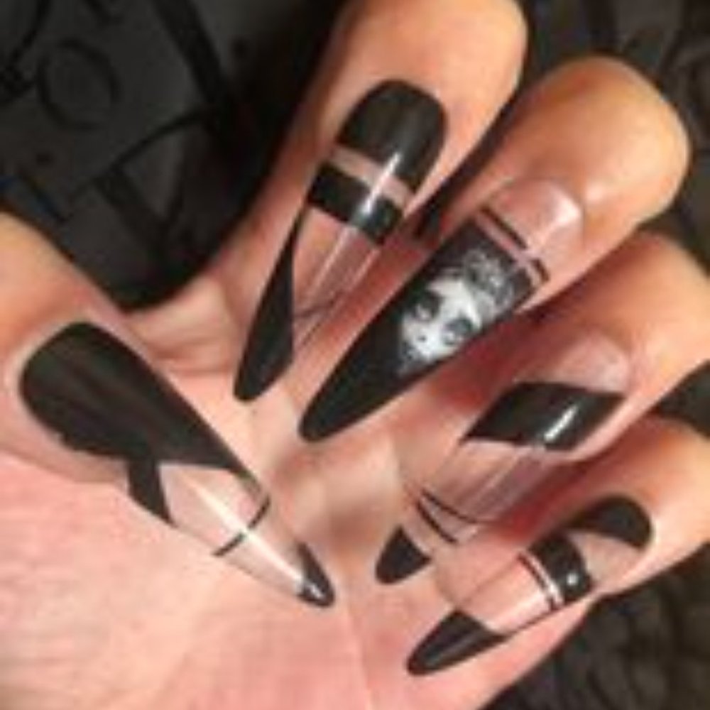 A corpse Bride gothic halloween press on nails pPN27
